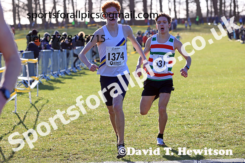 Mens under-17s 2025 Northern Cross Country Champs, Tatton Park, Knutsford, Cheshire. Photo: David T. Hewitson/Sports for All Pics